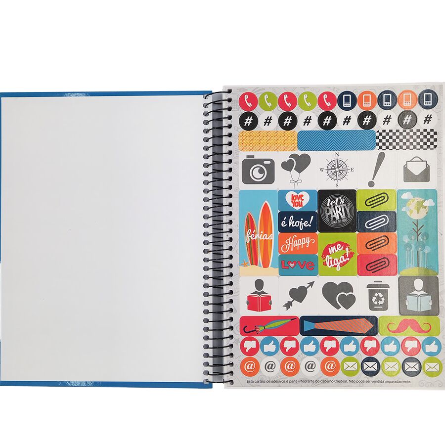 Caderno Credeal My Collection universitário 10 matérias 200 folhas 27,5cm x 20cm x 2cm - Imagem 2