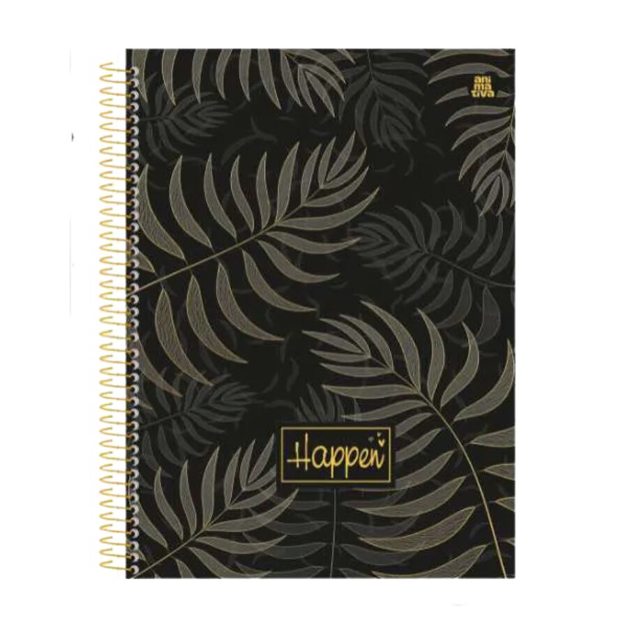 Caderno Happen 15 matérias Universitário 240 Folhas Animativa - Imagem 2