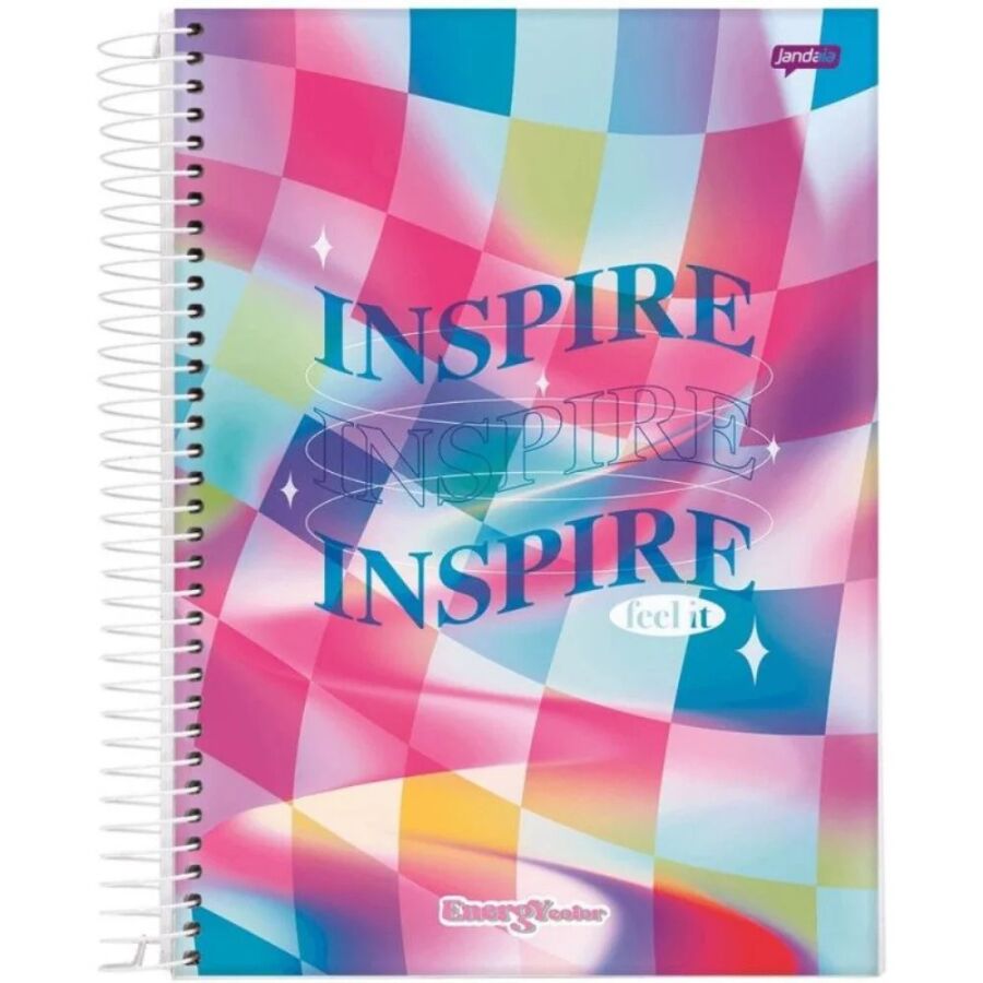 Caderno Espiral 15 Matérias Universitario 240 Folhas Jandaia - Imagem 3
