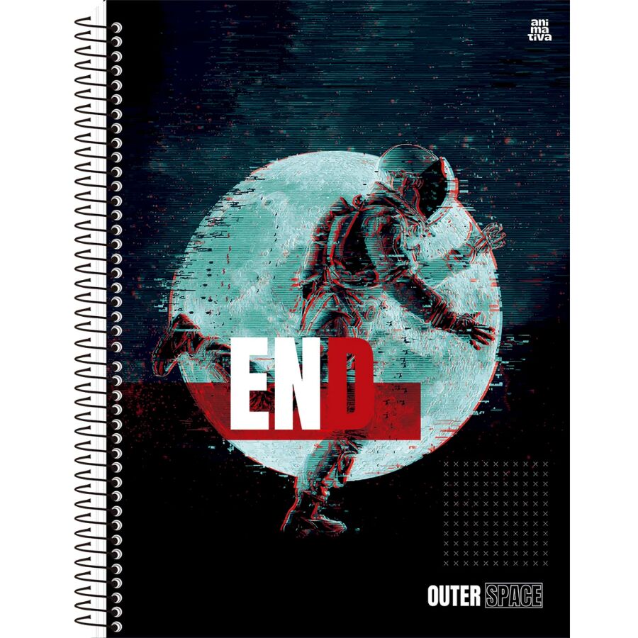 Caderno Outer Space 10 Matérias Universitário Animativa - Imagem 2