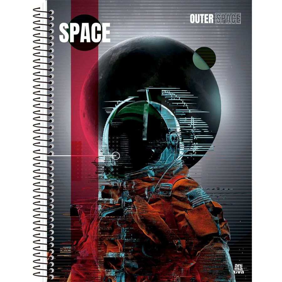 Caderno Outer Space 10 Matérias Universitário Animativa - Imagem 3