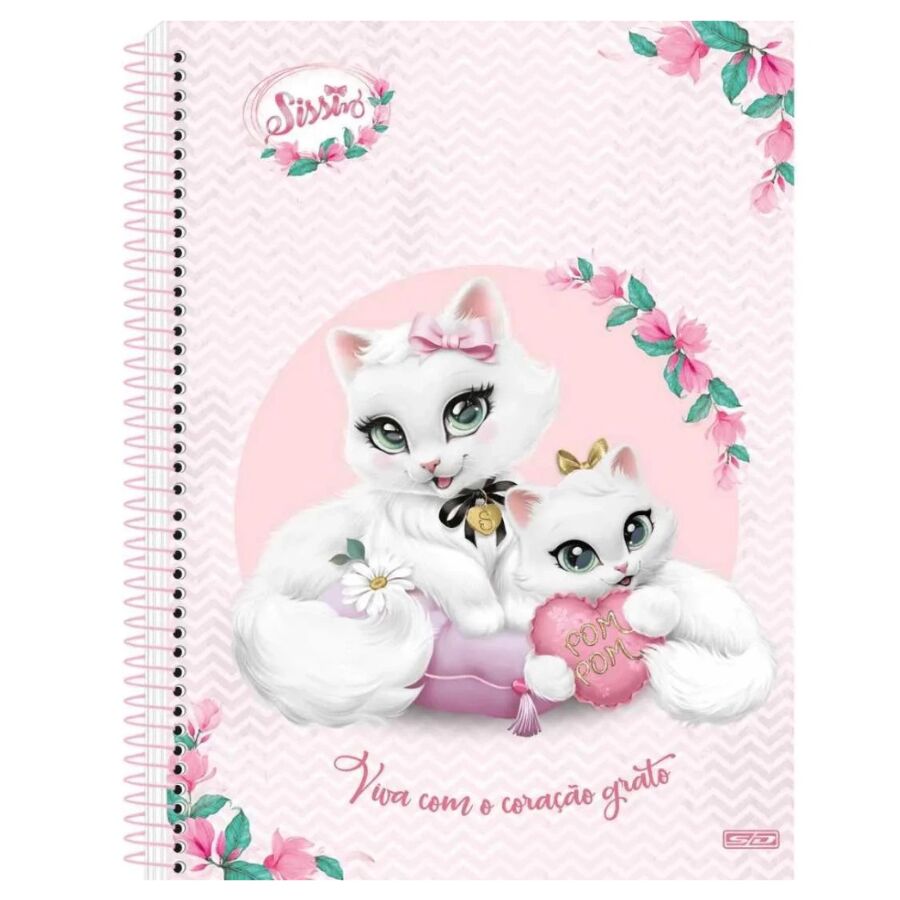 Caderno Sissi 15 matérias 240 Folhas Universitário Animativa - Imagem 5