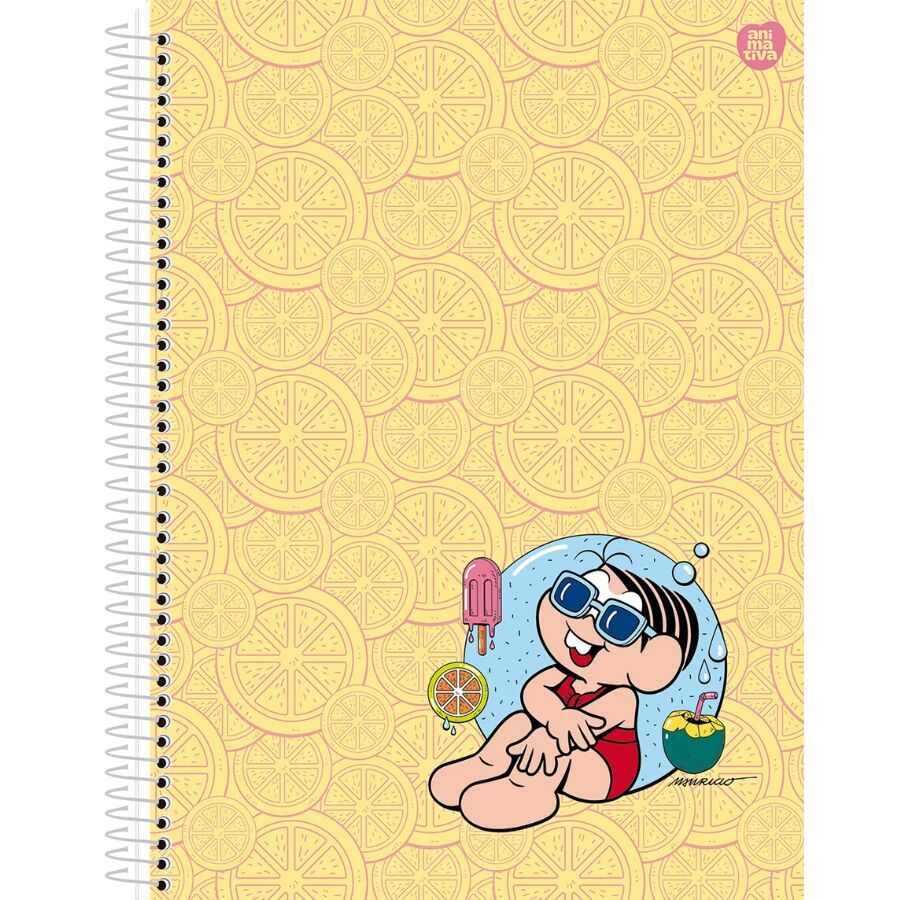 Caderno Turma da Monica 10 materias 160 folhas Animativa