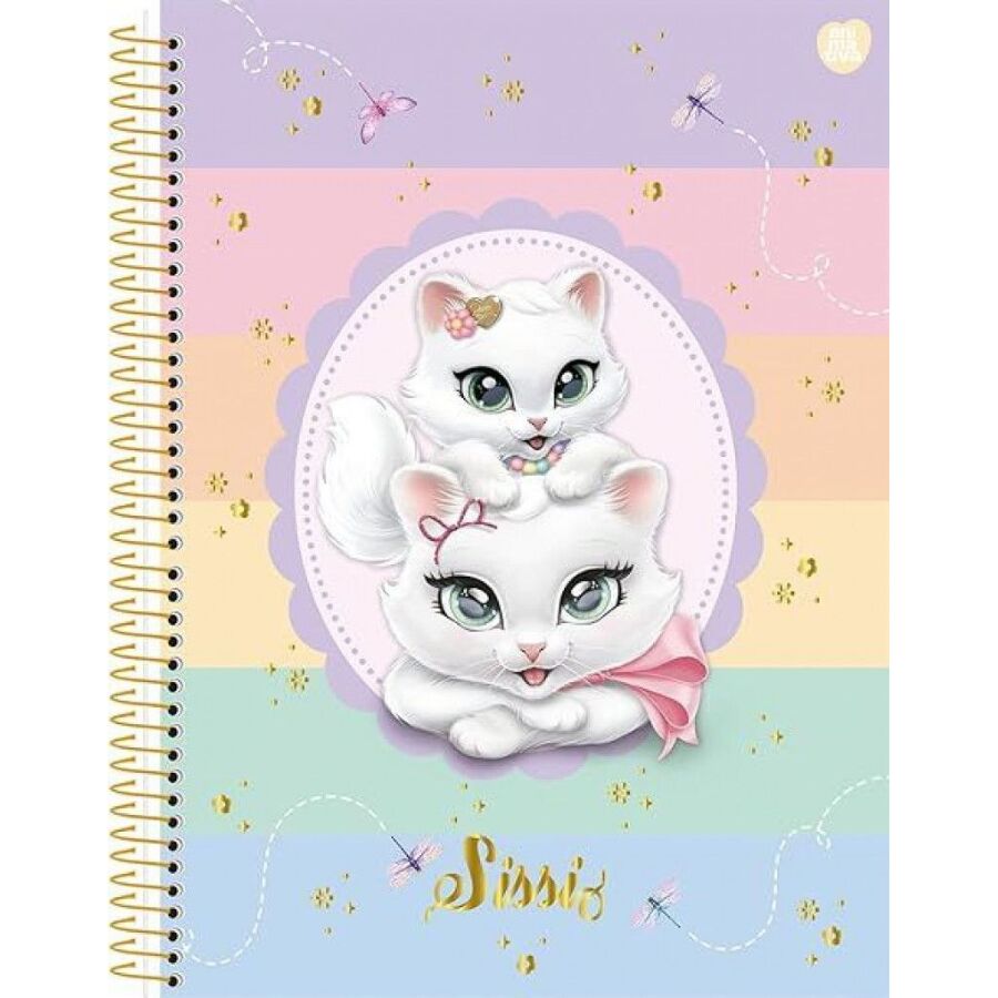 Caderno Sissi 15 matérias 240 Folhas Universitário Animativa