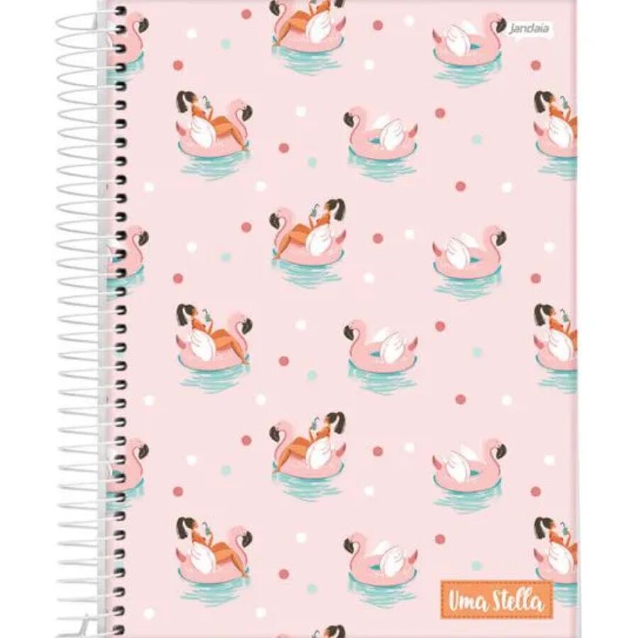 Caderno Uma Stella 15 matérias universitário Jandaia 240 folhas 27,5cm x 20cm x 2,1cm - Imagem 8
