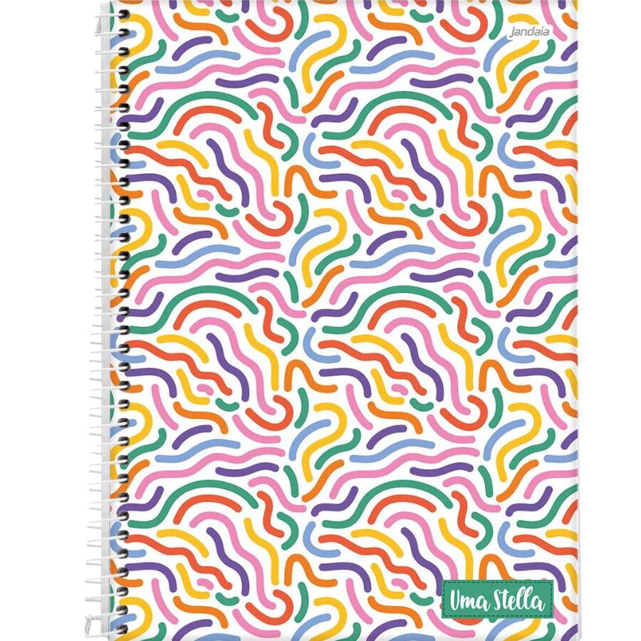 Caderno Uma Stella 15 matérias universitário Jandaia 240 folhas 27,5cm x 20cm x 2,1cm - Imagem 7