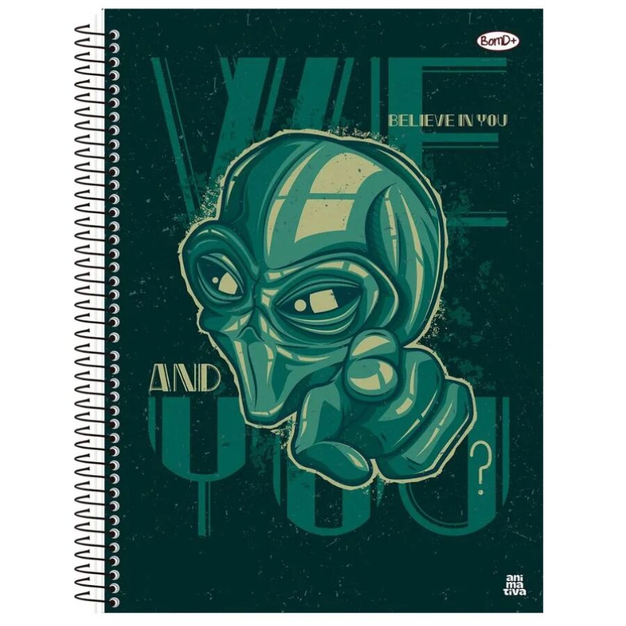 Caderno SD Bom D+ 15 matérias universitário 240 folhas 27,5cm x 20cm x 2,60cm - Imagem 9