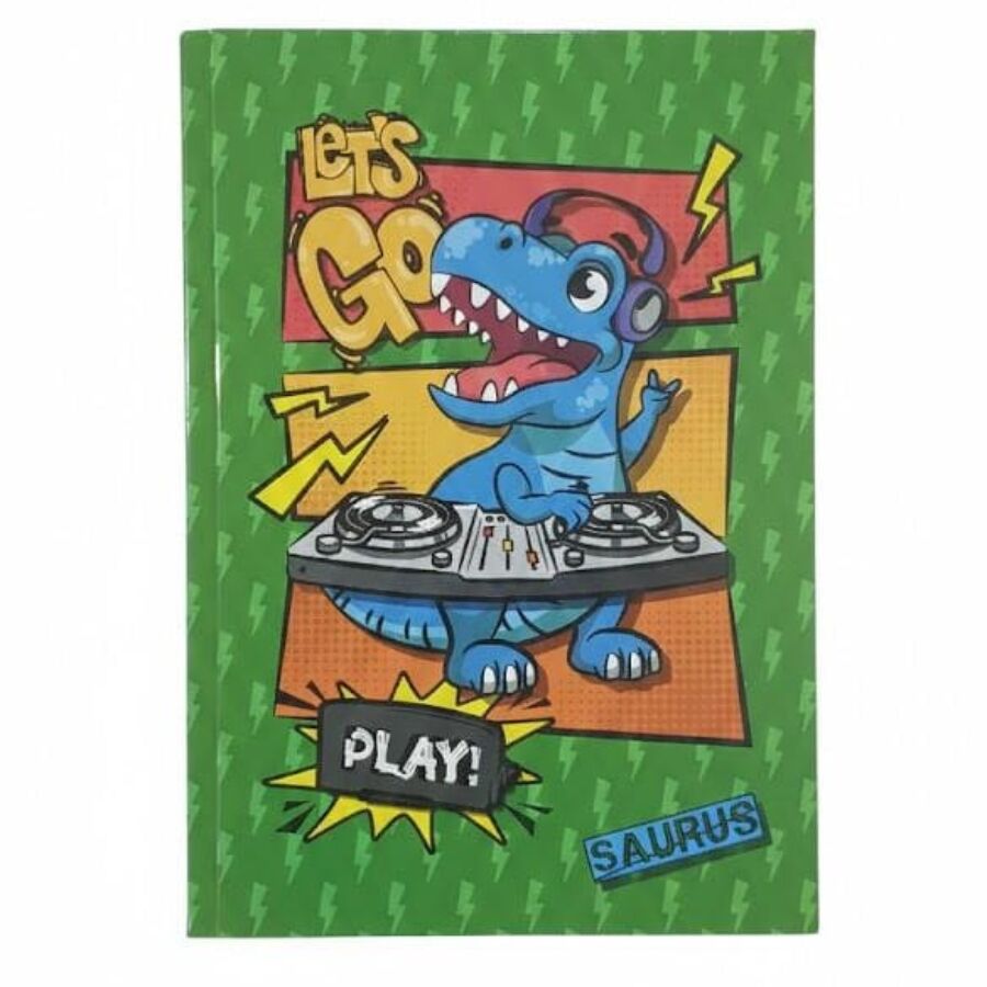 Caderno brochura 1/4 80 Saurus folhas Animativa - Imagem 4